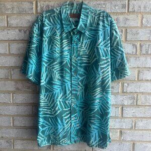 Island Traditions of Hawaii Short Sleeve Button Up Tropical Shirt Men's Size 2X